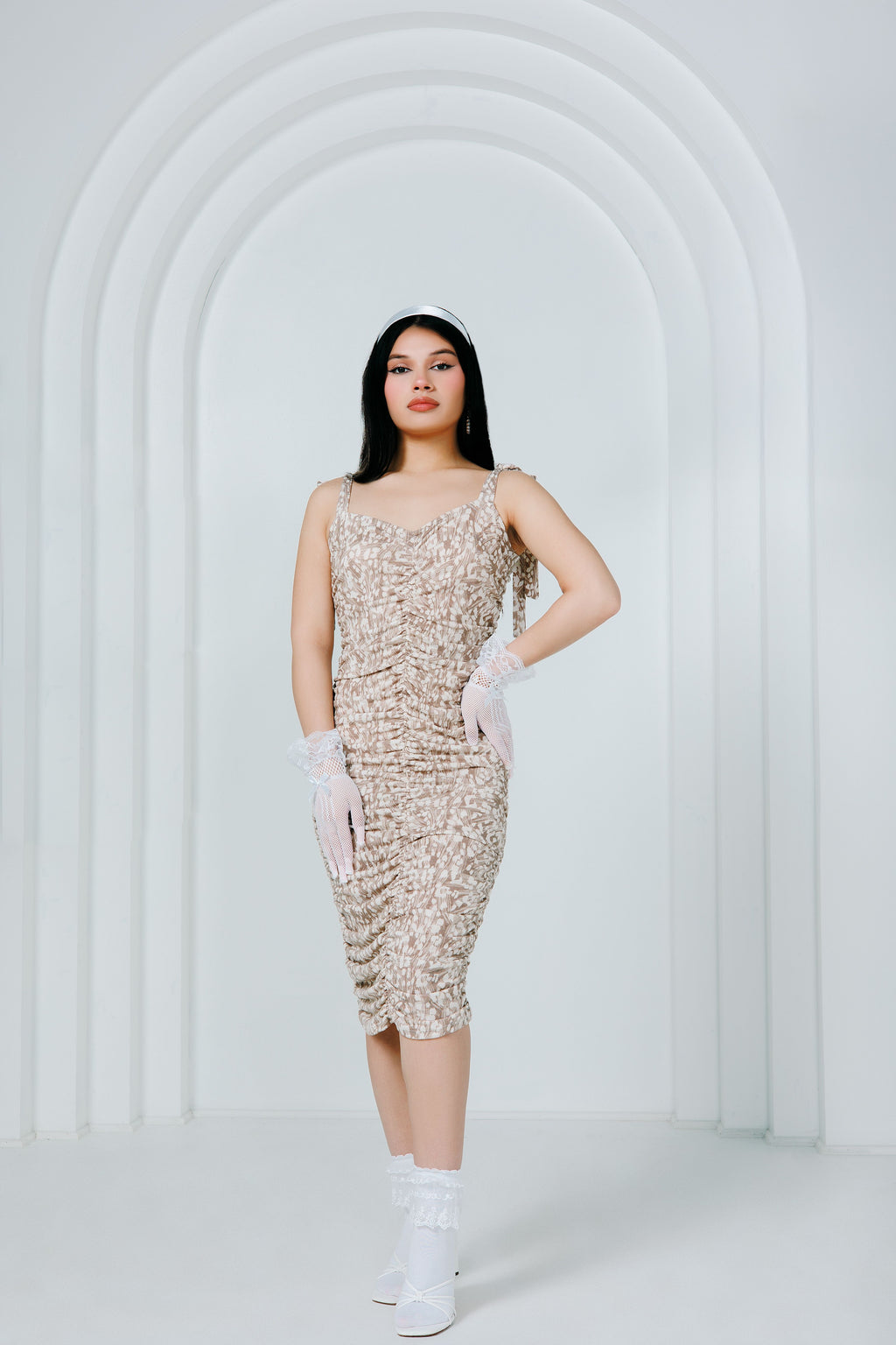 Vestido midi Cappuccino Please