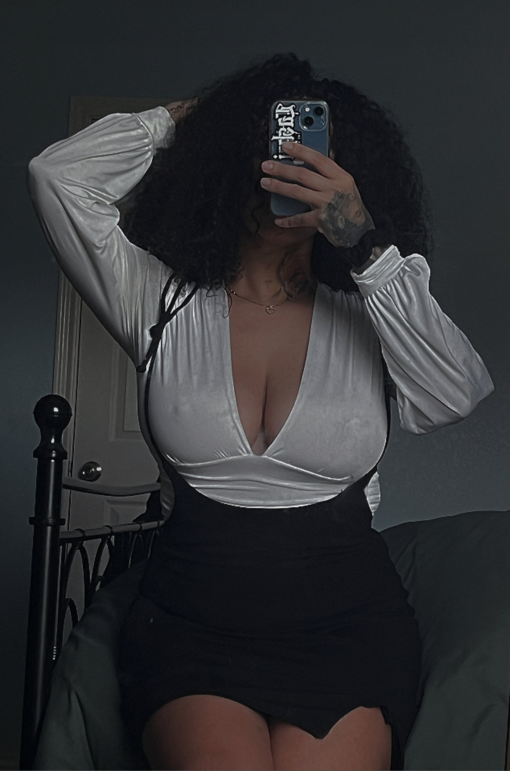 Falda fina de lazo alto de los años 90