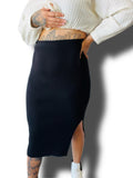 Blacked Out Midi Skirt