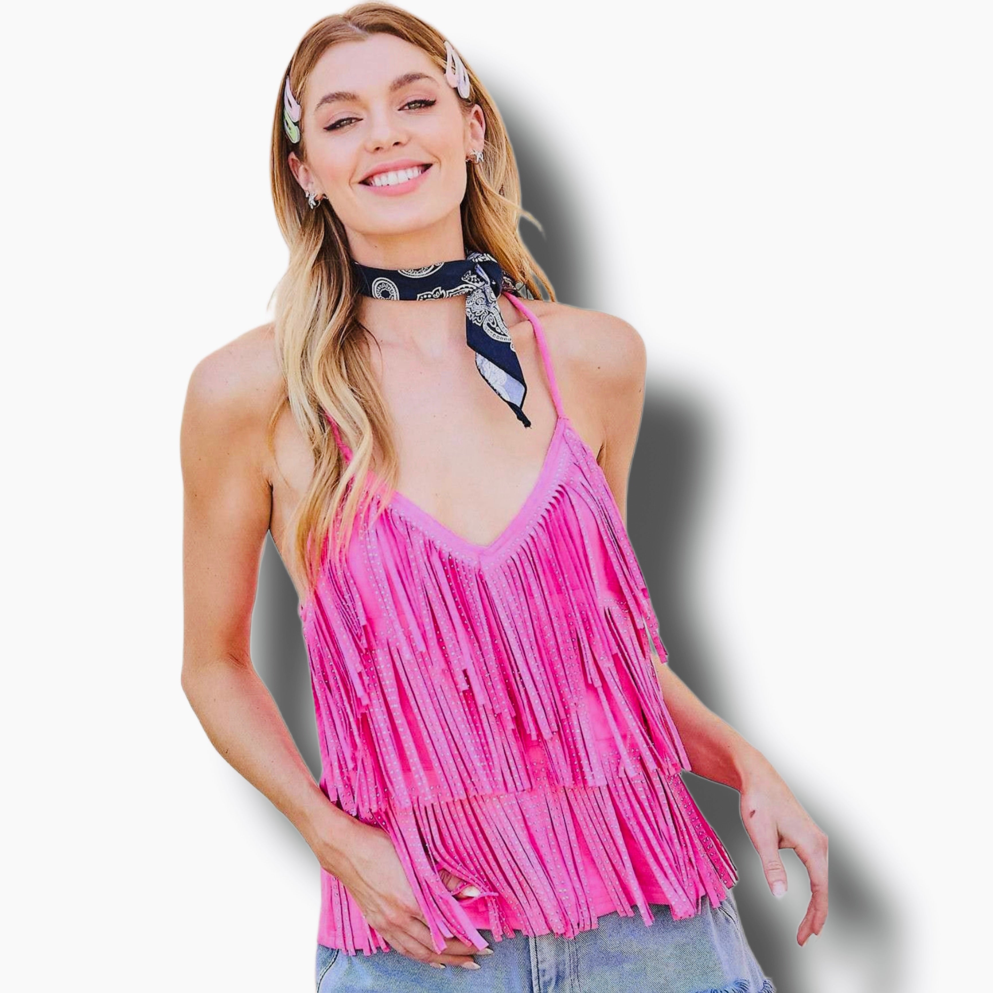 Diamond Fringe Barbie Top