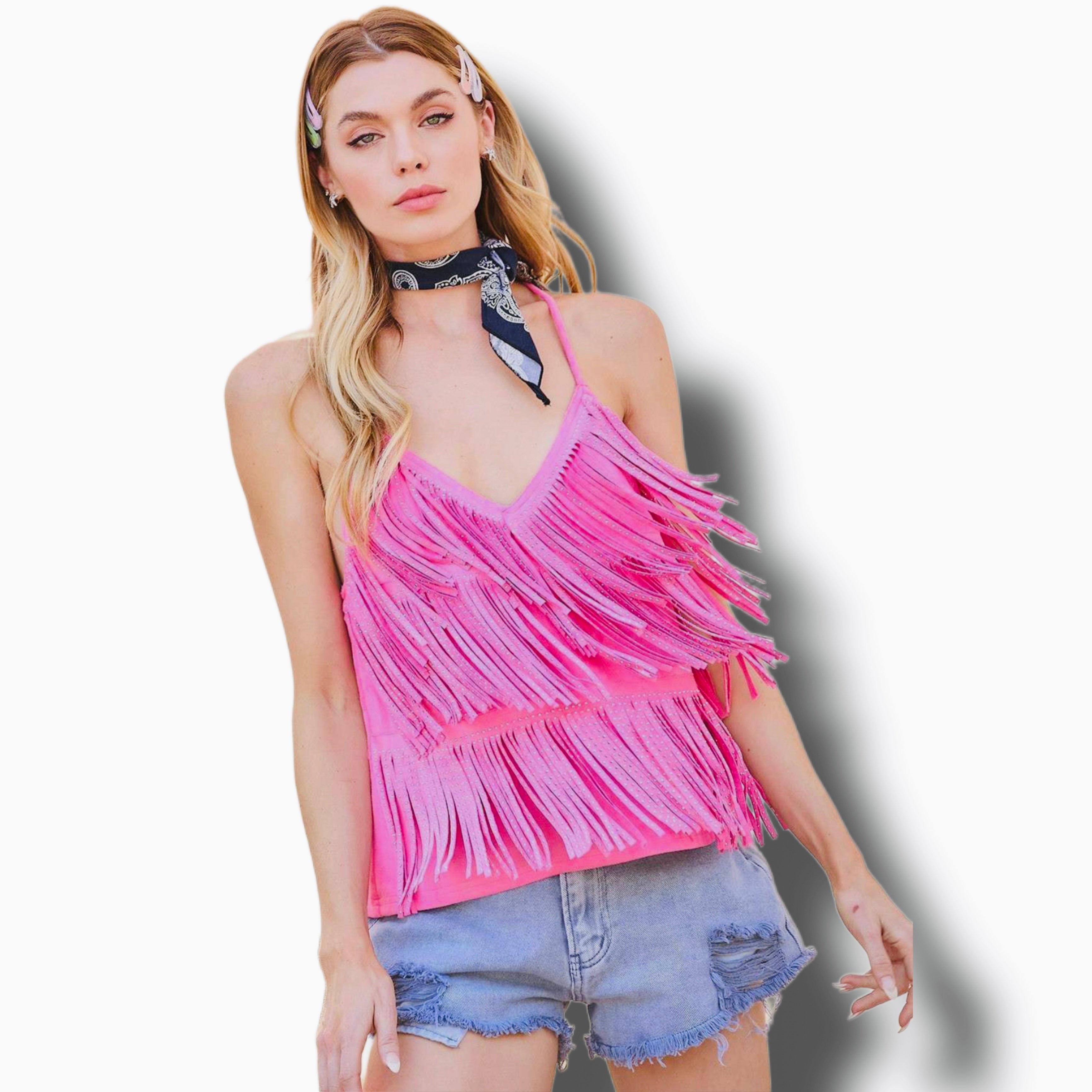 Diamond Fringe Barbie Top