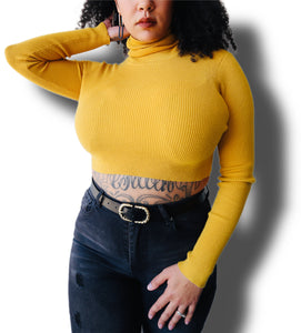 ITD Basics Cropped Turtle Neck