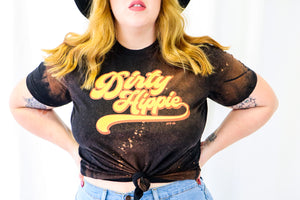 Bleached “Dirty Hippie” Tee